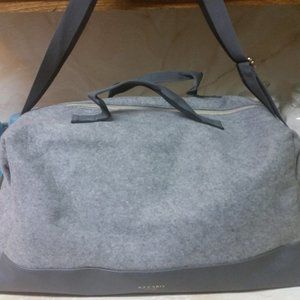 Men's Azzaro Parfumes Grey Felt Duffel bag